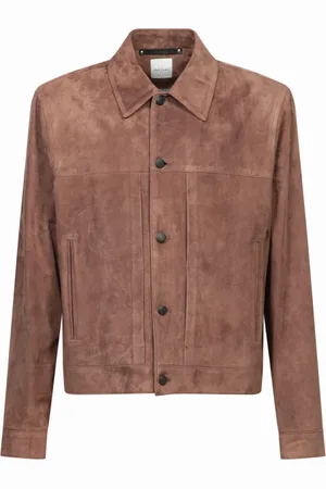 Paul Smith Homme, Vestes, Brun, Taille: L Veste en Cuir Marron de Luxe Aw24