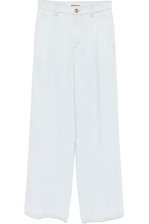 SEMICOUTURE Femme, Pantalons, Bleu, Taille: 42 FR Pantalon Celeste pour Femmes