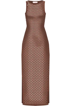 MC2 SAINT BARTH Femme, Robes, Brun, Taille: 42 FR Robe Marron pour Femmes