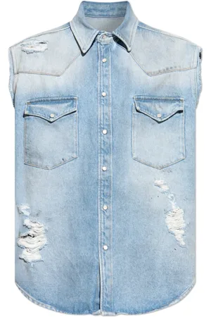 Maison Margiela Homme, Chemises, Bleu, Taille: S Chemise en jean