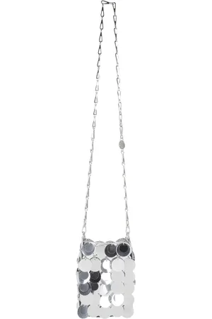 Paco rabanne Femme, Sacs, Gris, Taille: ONE Size Sac à bandoulière Sparkle Mini argent