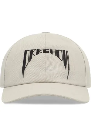 Rick Owens Homme, Accessoires, Gris, Taille: L Casquette de Baseball avec Logo en Coton