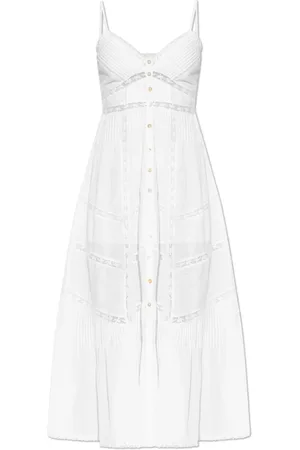 LOVESHACKFANCY Femme, Robes, Blanc, Taille: 34 FR Robe Esilda