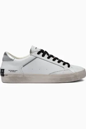 Crime london Homme, Chaussures, Blanc, Taille: 40 EU Baskets Homme Distressed