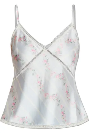LOVESHACKFANCY Femme, Tops, Bleu, Taille: 36 FR Top Levall
