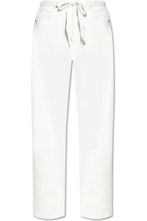 RAG&BONE Femme, Pantalons, Blanc, Taille: 36 FR Pantalon avec finition ajourée