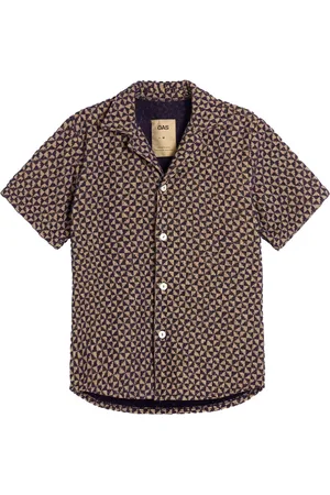 Oas Homme, Chemises, Multicolore, Taille: L T-shirt Puzzle géométrique en éponge