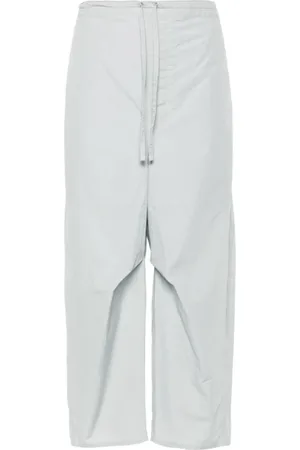 LEMAIRE Femme, Pantalons, Gris, Taille: 40 FR Pantalon Parachute Gris Nuage