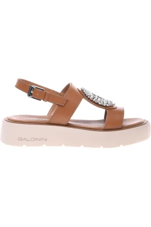 BALDININI Femme, Chaussures, Brun, Taille: 38 1/2 EU Trainer in leather