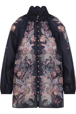 ZIMMERMANN Femme, Blouses et Chemises, Multicolore, Taille: 36 FR Flowy Rhiannon Blouse