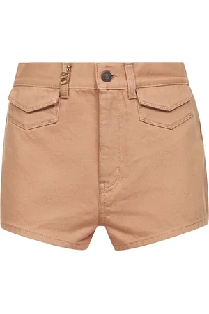 Chloé Femme, Shorts, Rose, Taille: 38 FR Taille Haute Orange Short en Coton