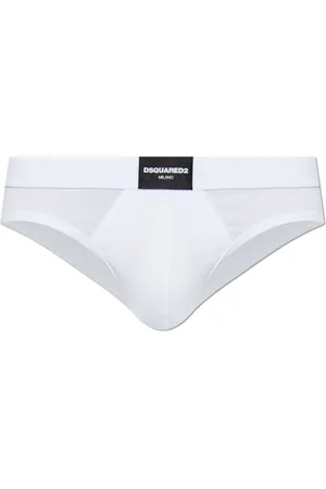 Dsquared2 Homme, Sous-vêtements, Blanc, Taille: S Slip avec logo