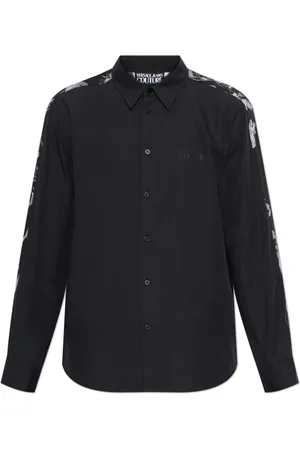 VERSACE Homme, Chemises, Noir, Taille: L Chemise avec motif baroque