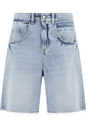 Icon Denim Femme, Shorts, Bleu, Taille: W25 Shorts Bermuda bleus avec poches latérales et arrière