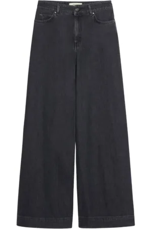 Max Mara Femme, Jeans, Noir, Taille: 40 FR Jean Large Jambe Noir