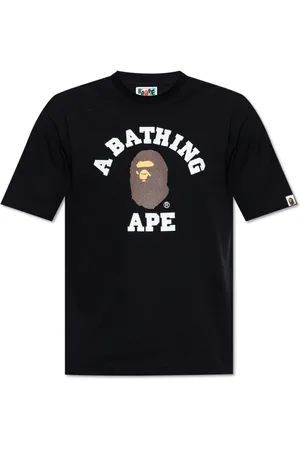A Bathing Ape Homme, Tops, Noir, Taille: L T-shirt avec logo