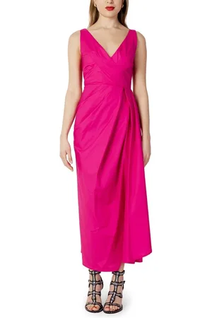 SANDRO FERRONE Femme, Robes, Rose, Taille: 40 FR Robe Longue Rose en Coton Printemps/Été