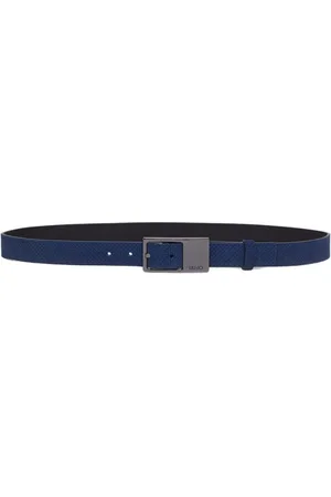Liu Jo Homme, Accessoires, Bleu, Taille: 105 CM Ceinture en Cuir Moyenne