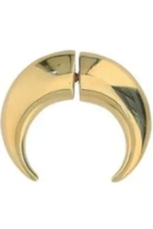 Marine Serre Femme, Accessoires, Jaune, Taille: ONE Size Boucles d`oreilles Croissant de Lune
