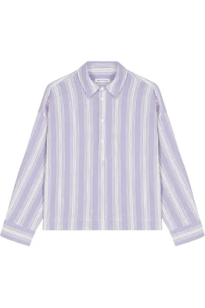MASSCOB Femme, Blouses et Chemises, Multicolore, Taille: 36 FR Chemise en coton rayée avec boutons