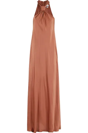Essentiel Antwerp Femme, Robes, Brun, Taille: 40 FR Robe Longue Bronze