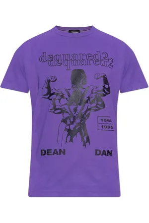 Dsquared2 Homme, Tops, Violet, Taille: L T-shirt avec impression