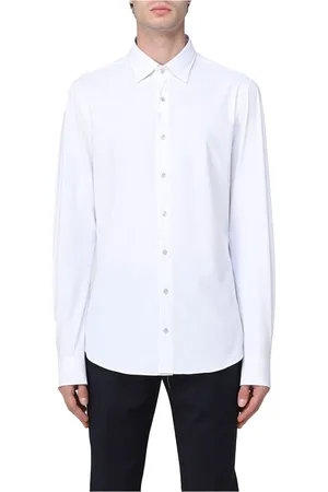 Michael Kors Homme, Chemises, Blanc, Taille: 4XL Chemise Slim Performance Stretch
