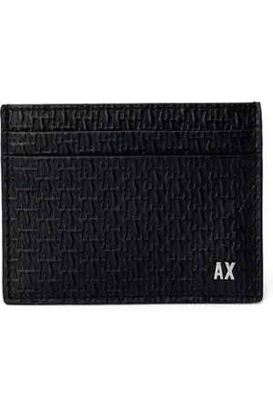 Armani Exchange Homme, Accessoires, Noir, Taille: ONE Size Portefeuille homme en cuir noir Collection printemps/été