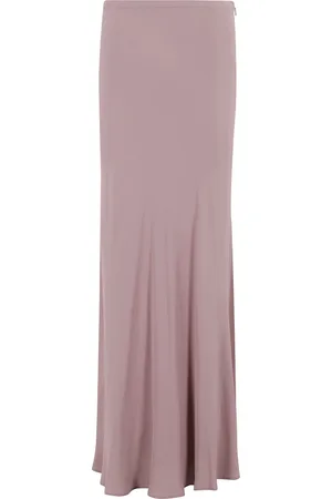 FEDERICA TOSI Femme, Jupes, Rose, Taille: 36 FR Jupe rose en Crepe de Chine
