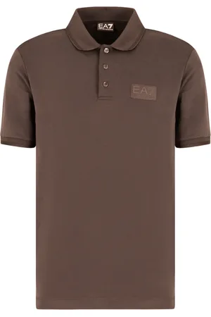 EA7 Homme, Tops, Brun, Taille: S Polo à manches courtes
