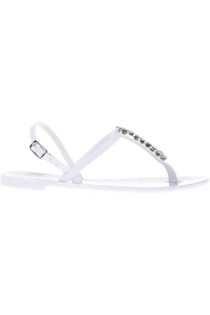 BALDININI Femme, Chaussures, Blanc, Taille: 39 EU Jelly sandal in rubber