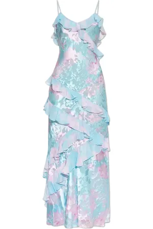 LOVESHACKFANCY Femme, Robes, Bleu, Taille: 36 FR Robe Rialto