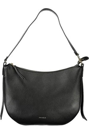 Coccinelle Femme, Sacs, Noir, Taille: ONE Size Sac à bandoulière en cuir noir avec poche intérieure
