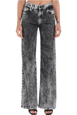 Dondup Femme, Jeans, Noir, Taille: W26 Jean Large Modèle Amber