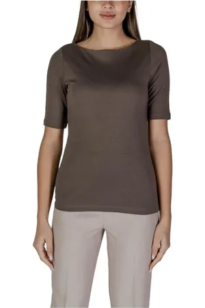 Street one Femme, Tops, Gris, Taille: 42 FR Haut Gris Col Bateau