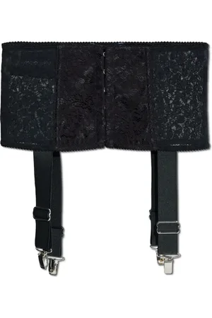 Dolce & Gabbana Femme, Sous-vêtements, Noir, Taille: 38 FR Corset élastique avec jarretelles