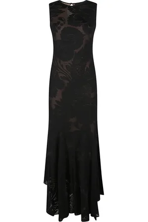 Etro Femme, Robes, Noir, Taille: 36 FR Élégante Robe Longue Sans Manches