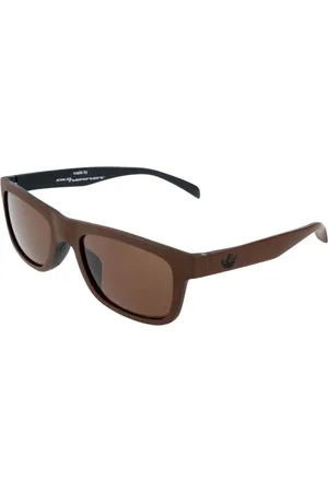 adidas Homme, Accessoires, Brun, Taille: ONE Size Lunettes de Soleil en Acétate Marron avec Filtre Lentille