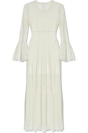 LOVESHACKFANCY Femme, Robes, Blanc, Taille: 34 FR Robe Rosney