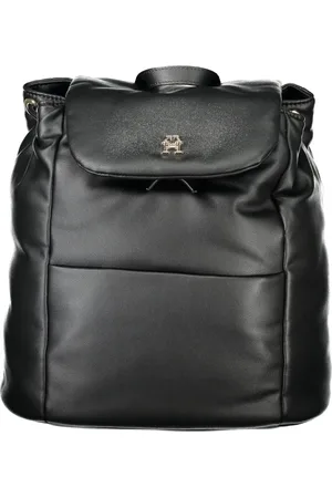 Tommy Hilfiger Femme, Sacs, Noir, Taille: ONE Size Sac à dos Femme avec Fermeture à Cordon