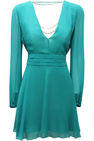 Patrizia Pepe Femme, Robes, Bleu, Taille: 38 FR Robe Élégante Italienne 2A2428 A060