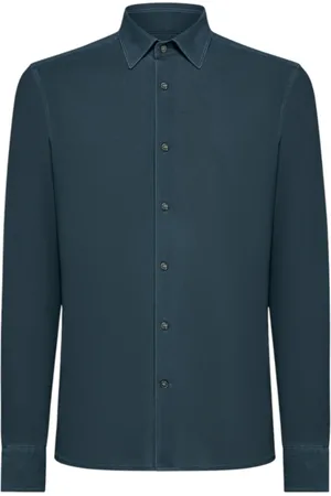 RRD Homme, Chemises, Bleu, Taille: XL Chemise Bleue Techno Wash Piquè