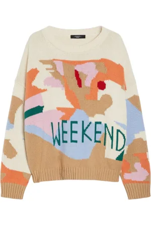 Max Mara Femme, Pulls, Multicolore, Taille: 36 FR Pull Oversize Coloré Intarsia