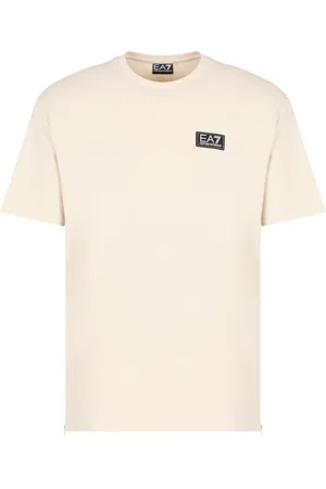 EA7 Homme, Tops, , Taille: S T-shirt en Coton Décontracté pour Homme