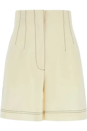 Serafini Femme, Shorts, , Taille: 38 FR Ivory Polyester Blend Shorts