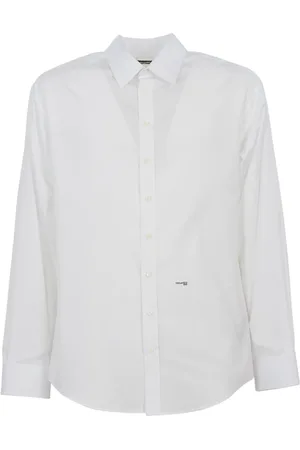 Dsquared2 Homme, Chemises, Blanc, Taille: XS Collection Chemises Homme Décontractées