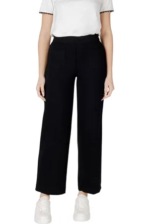 Street one Femme, Pantalons, Noir, Taille: 40 FR L30 Pantalon Palazzo en Viscose Noir
