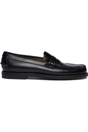 SEBAGO Femme, Chaussures, Noir, Taille: 38 1/2 EU Chaussures Penny Loafer en Cuir Noir