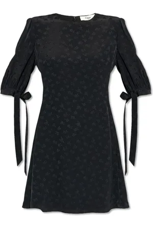 Chloé Femme, Robes, Noir, Taille: 36 FR Robe Noire pour Femmes Style Élégant