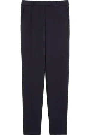 Max Mara Femme, Pantalons, Bleu, Taille: 36 FR Pantalon Élégant avec Détail Ermes